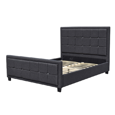 Plattform-Polsterbett-Rahmen-Gewebe-Knopf mit Footboard