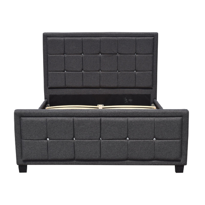 Plattform-Polsterbett-Rahmen-Gewebe-Knopf mit Footboard