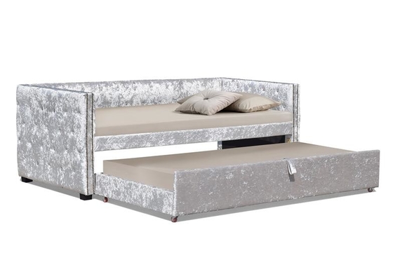 Der gepolsterte Zerstampfungs-Samt rollen Daybed