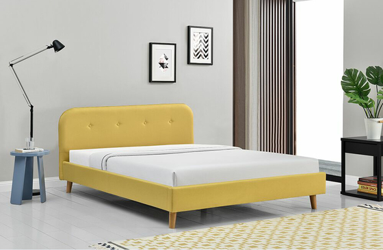 ODM heftete sich gepolstertes Königin-Plattform-Bett modernes einfaches 140x200Cm durch