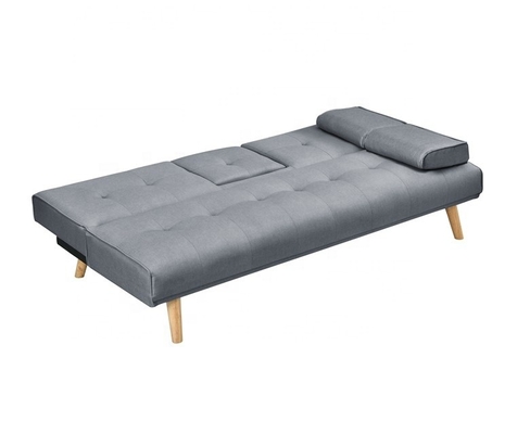 Mehrfunktionaler gelber Samt Sofabed