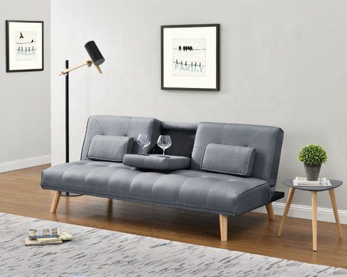Mehrfunktionaler gelber Samt Sofabed