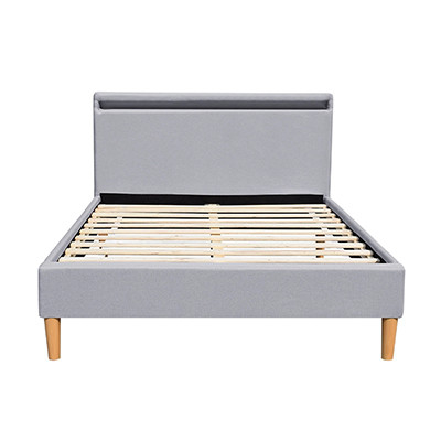 Stanlake Grey Light Up Bed Frame mit Kopfende 140x200cm 160x200cm 180x200cm